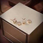 TimiJEUX DE GOLD DIAMOND EARRINGS