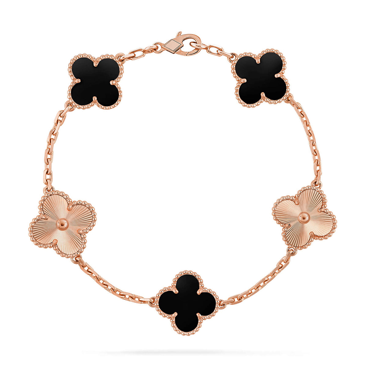 [Timi]New  CLOVER 5 MOTIF ONYXS BRACELET COLLECTION