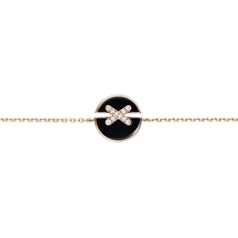 TimiJEUX DE BRACELET ONYX PINK GOLD DIAMOND