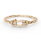 TimiFORCE LARGE HORSESHOE CLASP  METAL BRACELET