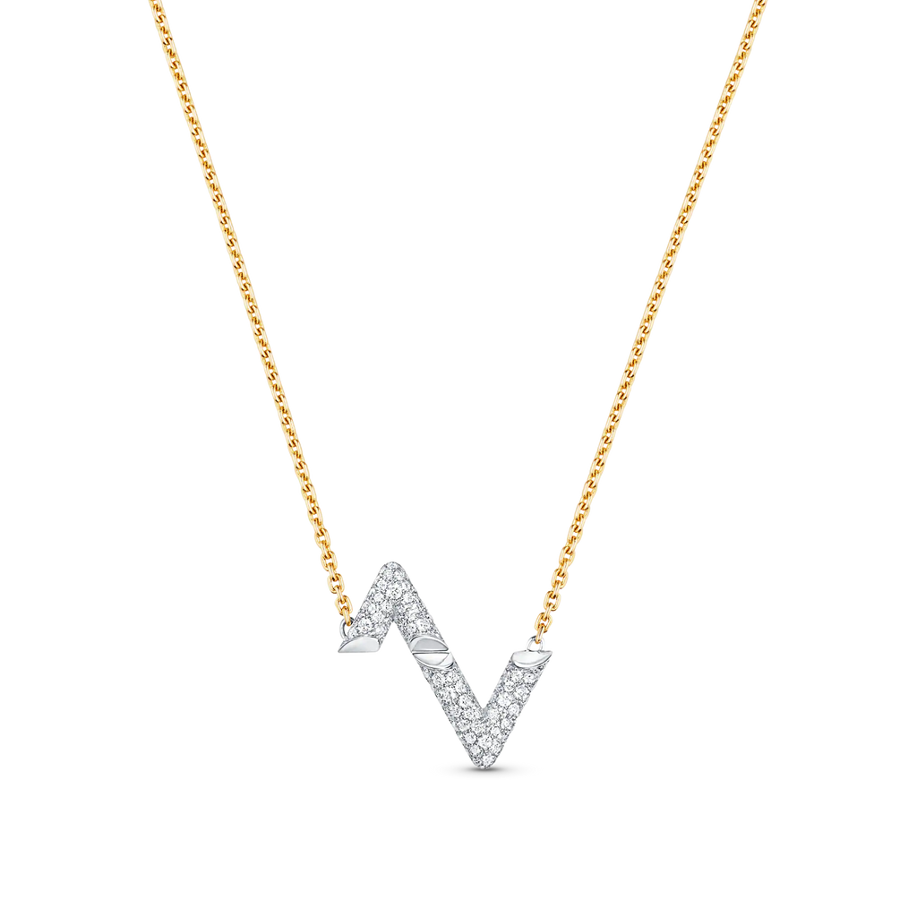 TimiVOLT SILVER DIAMOND PEDANT NECKLACE