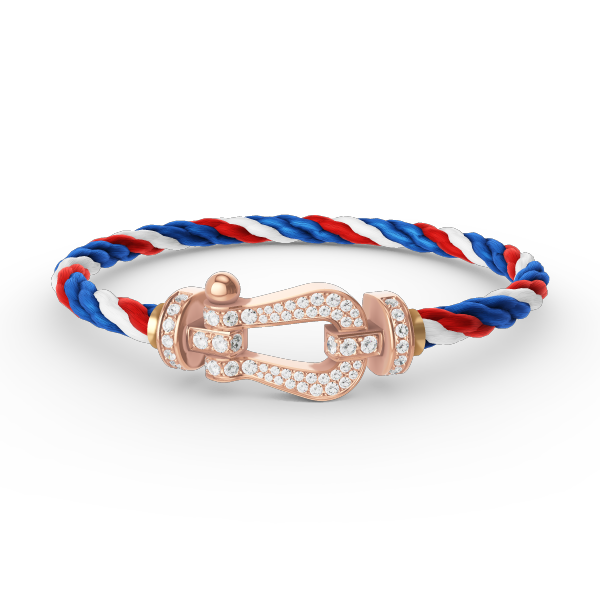 TimiFORCE LARGE HORSESHOE FULL DIAMOND BRACELET ROSE GOLD