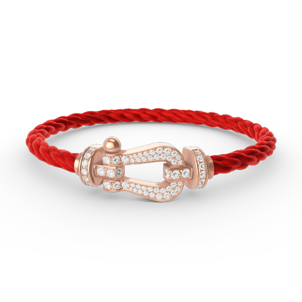TimiFORCE LARGE HORSESHOE FULL DIAMOND BRACELET ROSE GOLD