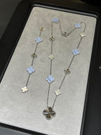 [Timi] 25 NEW CLOVER 15 MOTIFS PURPLE CHALCEDONY