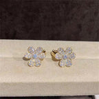 TimiFRIVOLE GOLD FLOWER DIAMOND EARRINGS