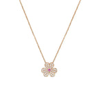 TimiFRIVOLE ROSE GOLD FLOWER DIAMOND NECKLACE
