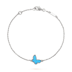 ¡®Timi¡¯BUTTERFLY TURQUOISE BUTTERFLY BRACELET SILVER