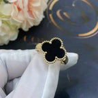 TimiCLOVER ONYX RING
