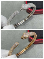 TimiPANTHERE FULL DIAMOND OPEN BRACELET