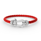 TimiFORCE LARGE HORSESHOE FULL DIAMOND BRACELET SILVER